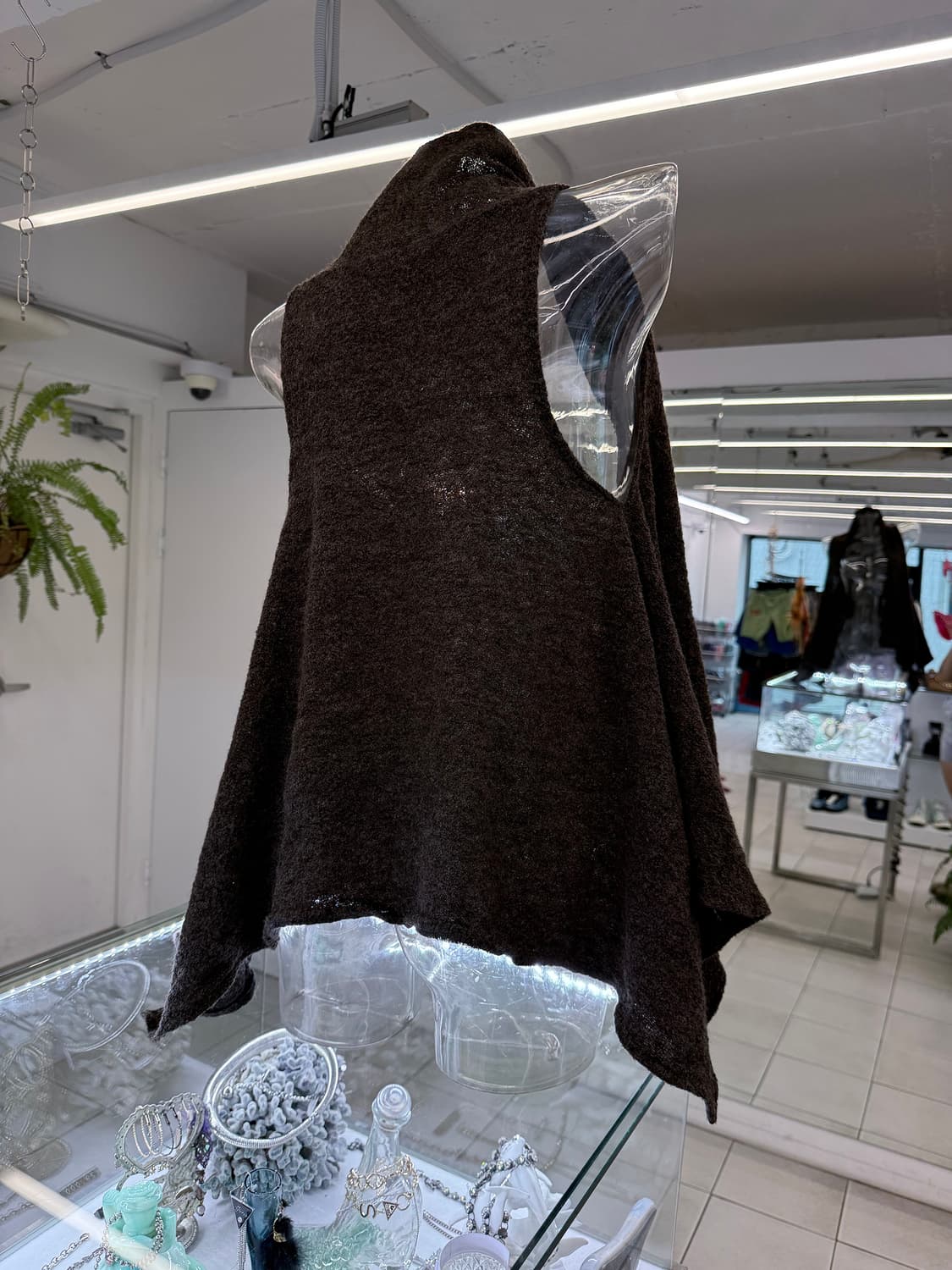 flare knit open vest 상품이미지3