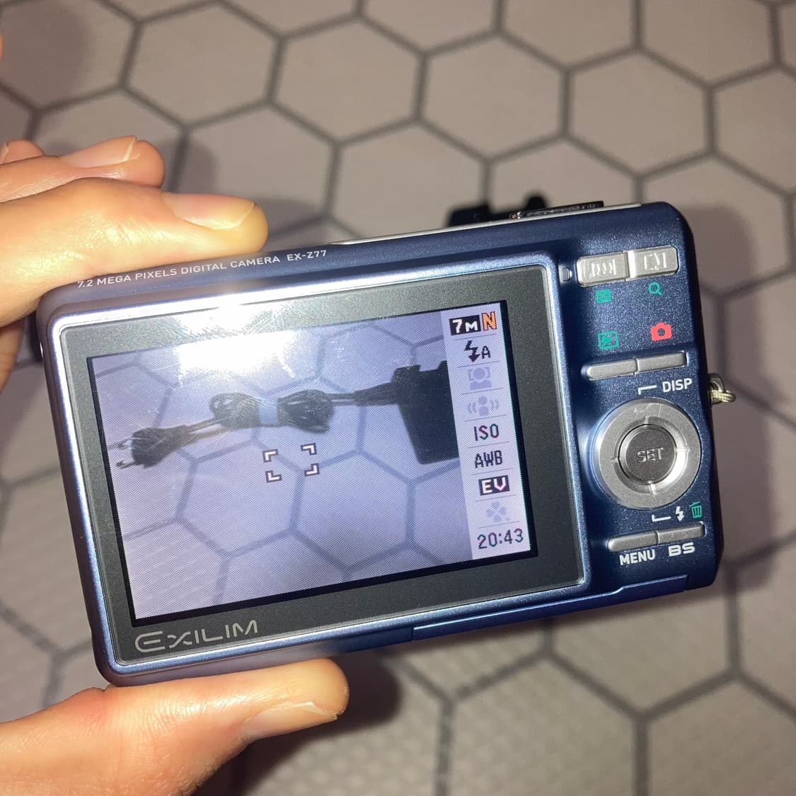 카시오 엑슬림 EX-Z77 파스텔 블루 빈티지 디카 상품이미지8