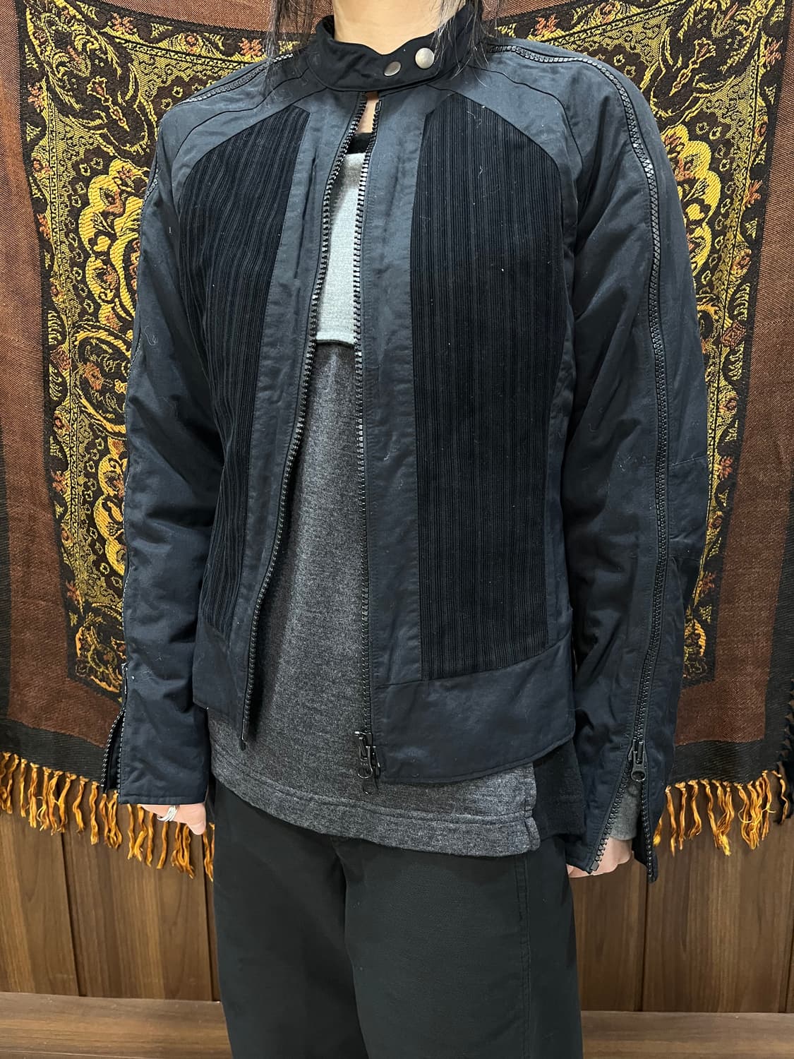 아르마니 익스체인지 지퍼 디테일 바이커 자켓 상품이미지2