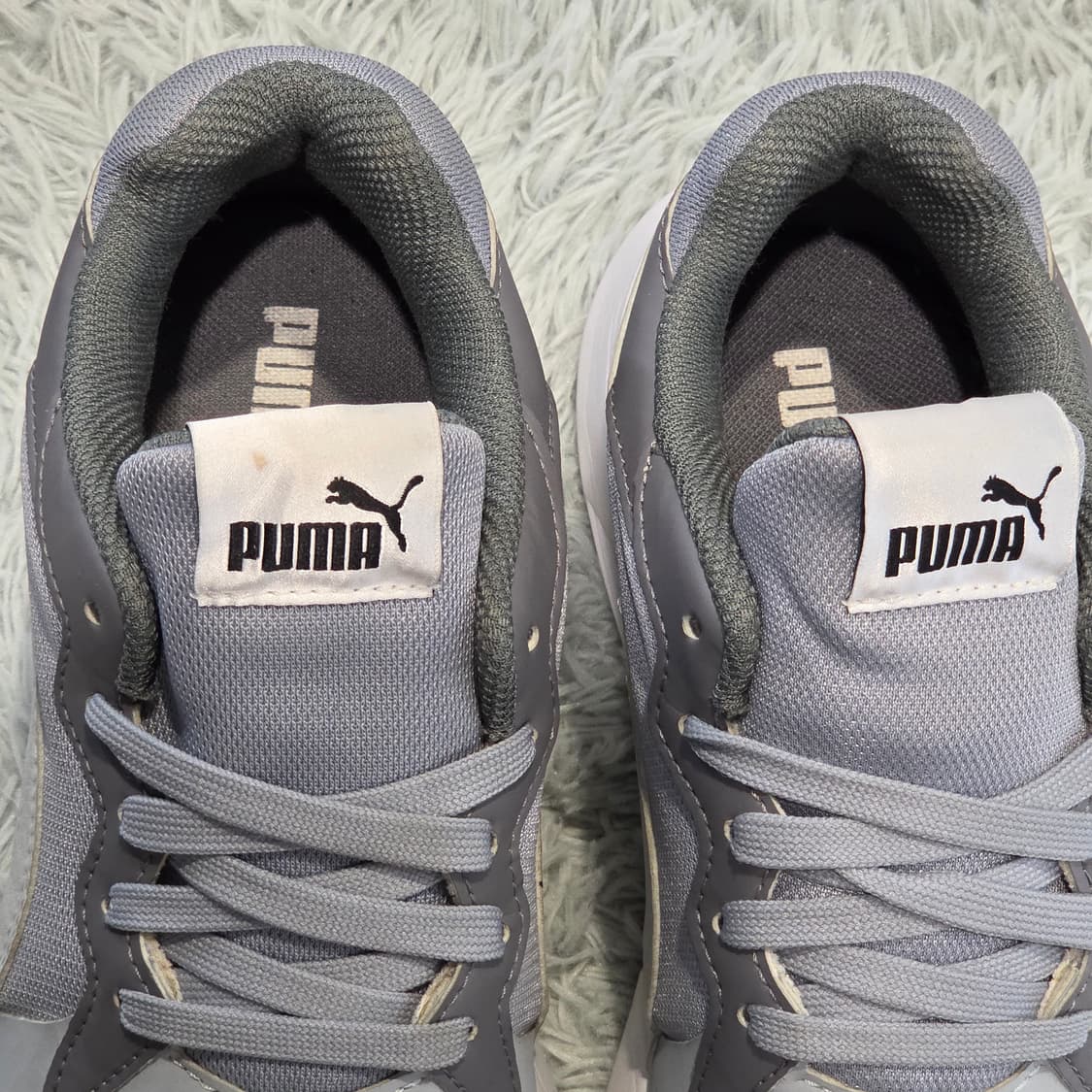 7q-9:푸마 런닝 스타일 메쉬레더 조합 스니커즈(240)-거의새거 상품이미지6