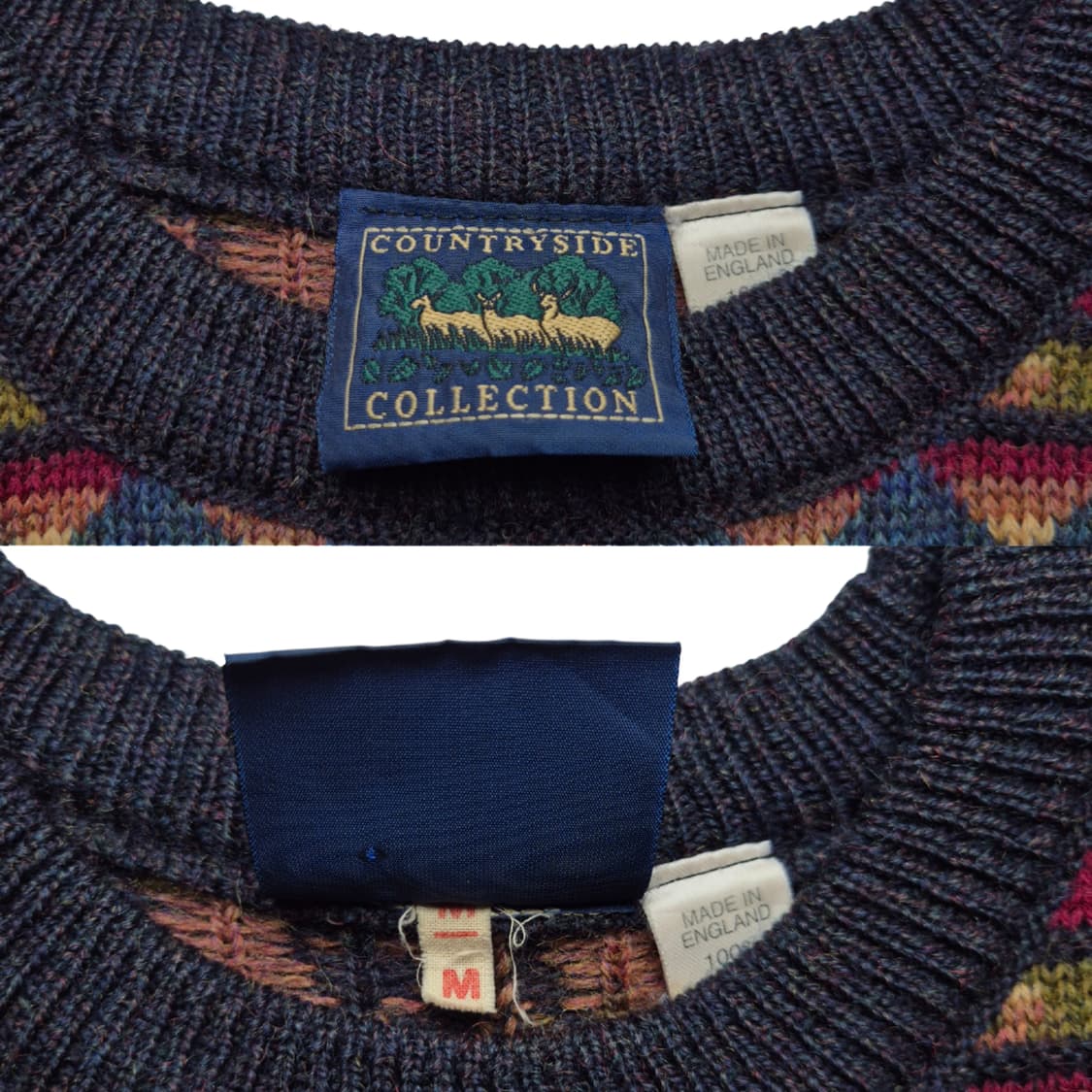 [M] 빈티지 에스닉 패턴 니트 UK 상품이미지8