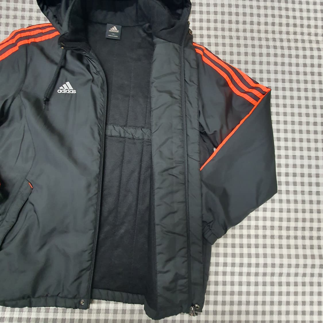 아디다스 기모 경량패딩 후드집업 남자95 상품이미지6