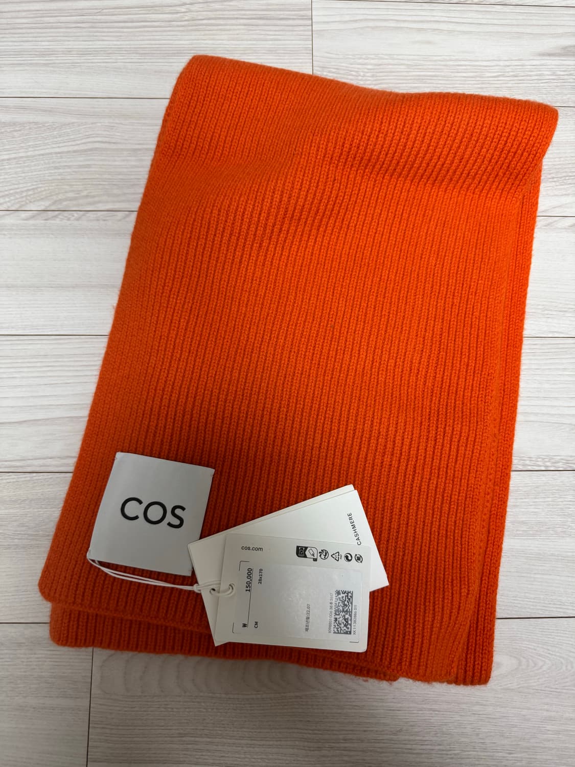 COS 캐시미어 머플러 오렌지 새상품 개급처 상품이미지1