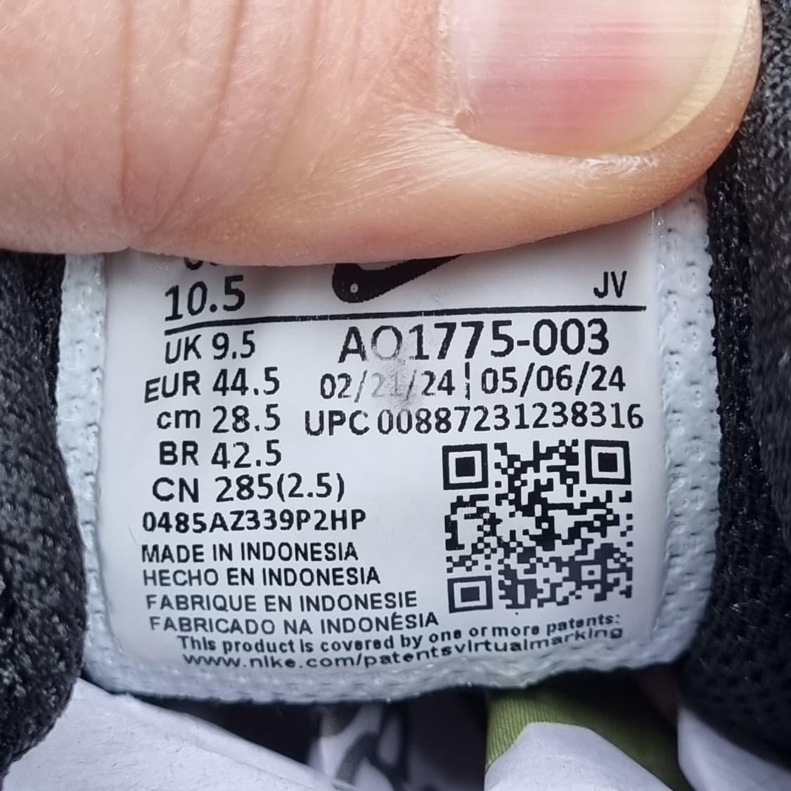 나이키 에버논로우 블랙 남성운동화285 상품이미지6