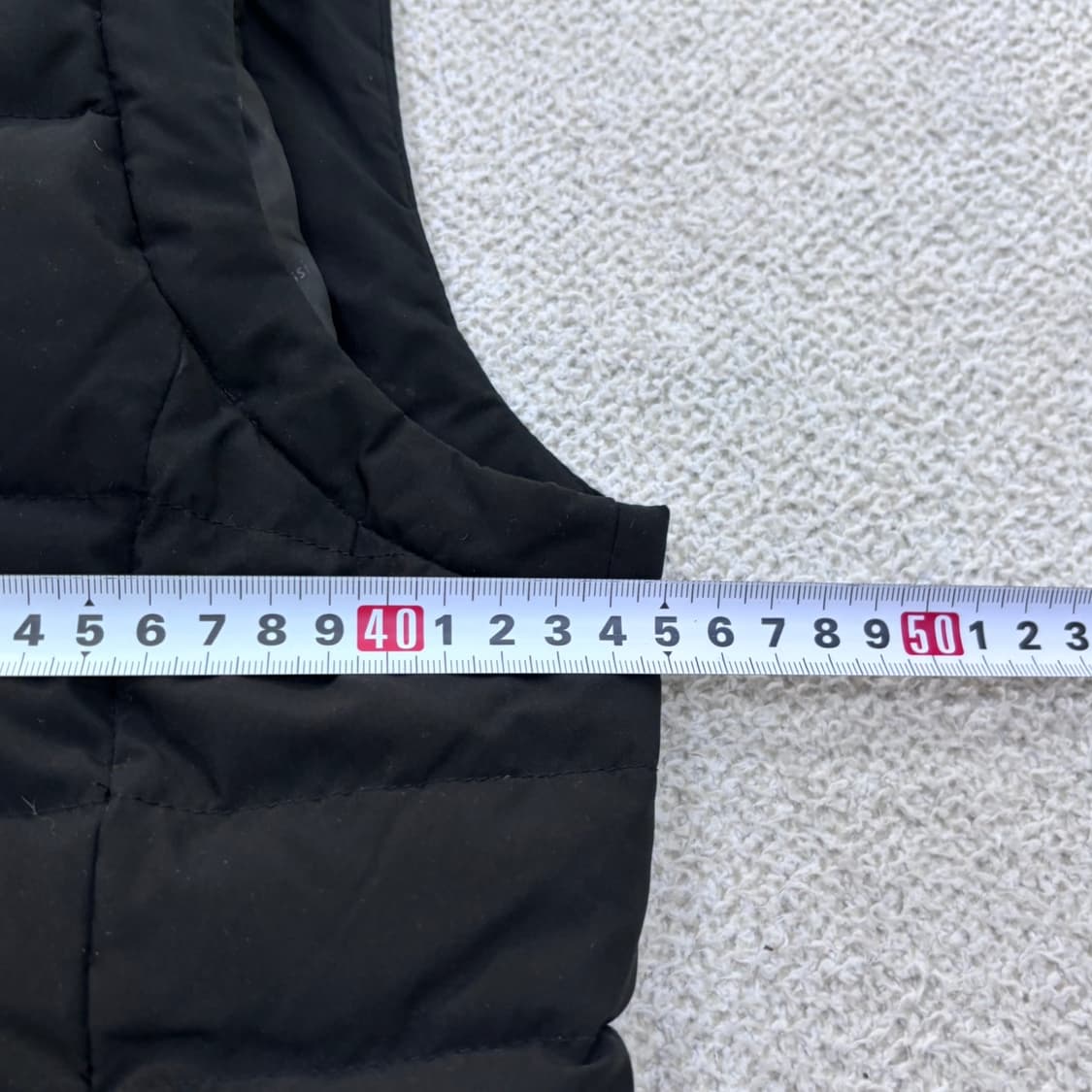 90 PGA 여성 블랙 덕다운 후드 패딩 조끼 0623E 상품이미지7