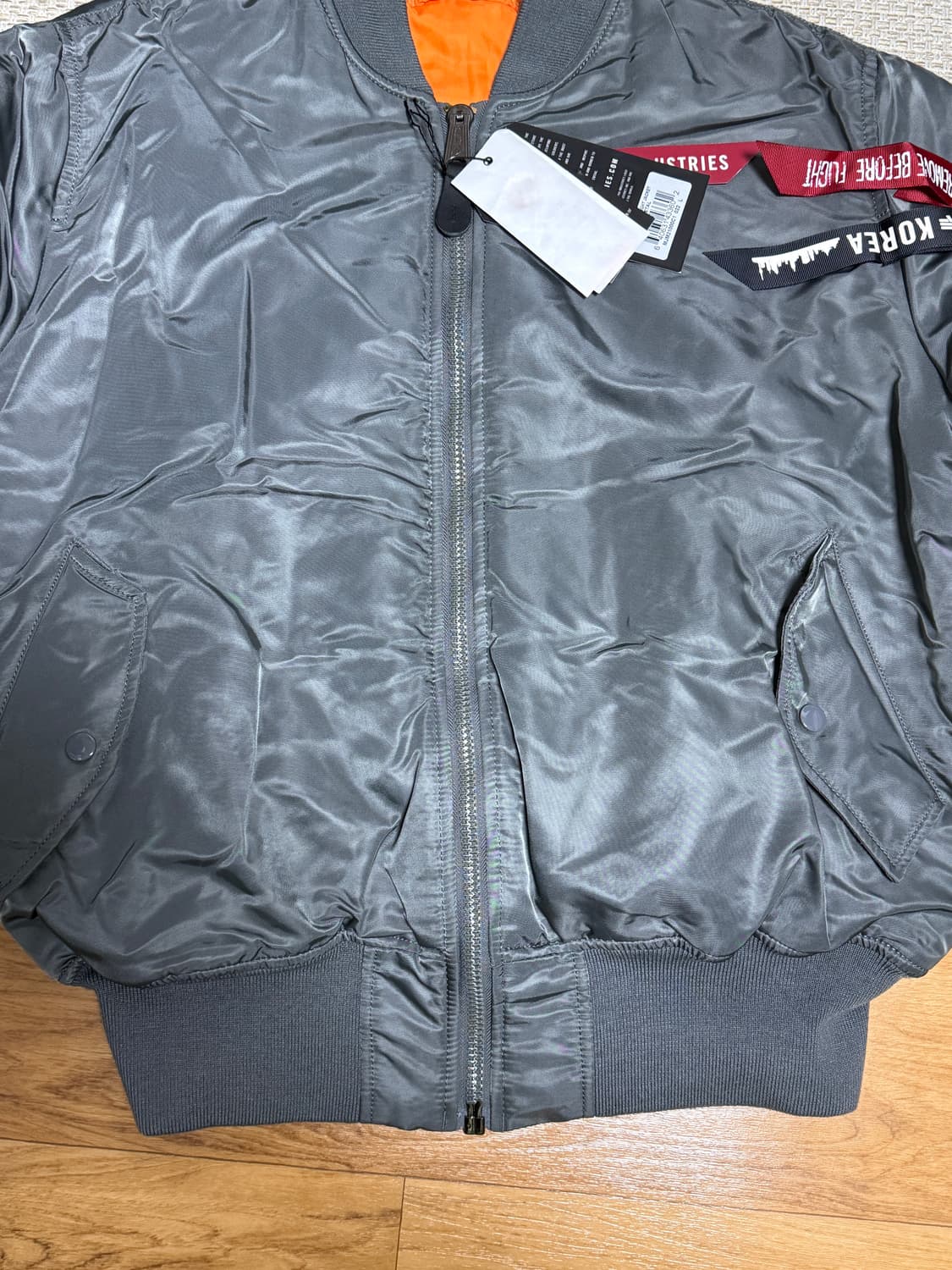 알파인더스트리 - ma1 항공점퍼 (건메탈,L) 상품이미지2