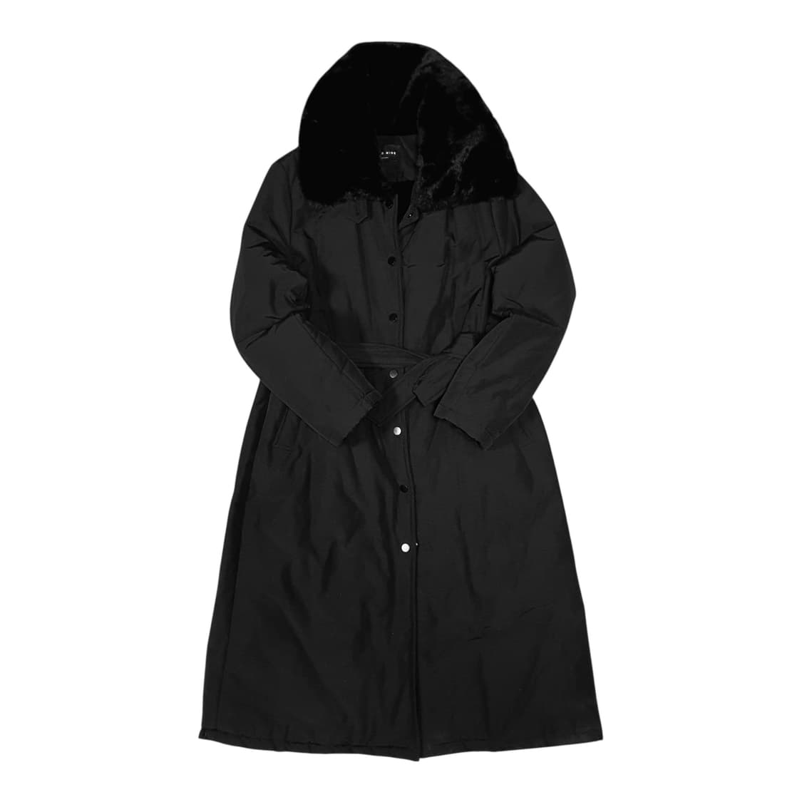 ✨ (바배) 골드 라인 블랙 퍼 롱 패딩 상품이미지1