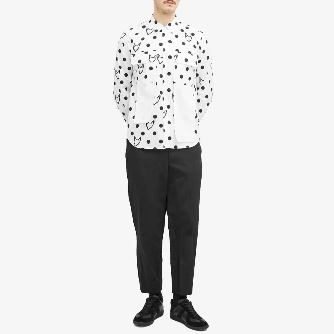 블랙 꼼데가르송 폴카 도트 셔츠 상품이미지7