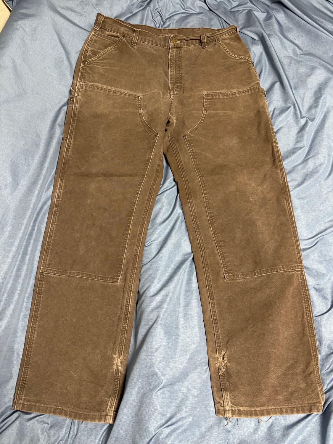 [B136] 칼하트 더블니 다크브라운 팬츠 상품이미지1