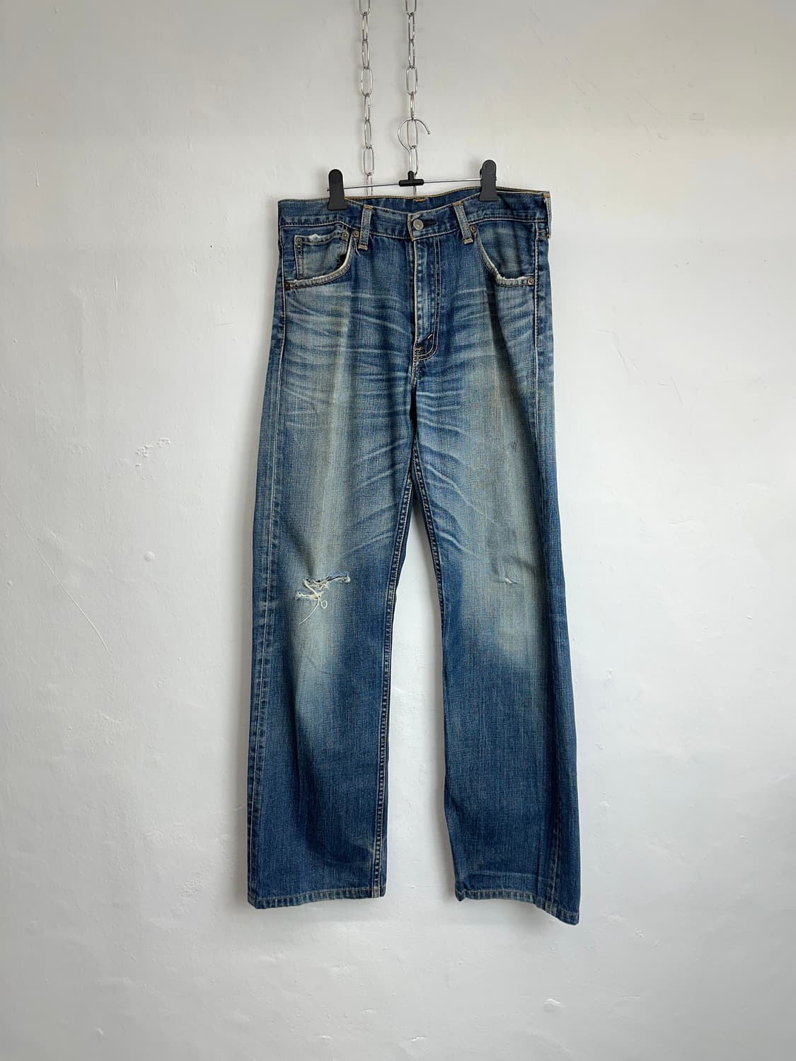 Levi’s 2000s 703 Indigo Distressed Denim 상품이미지6