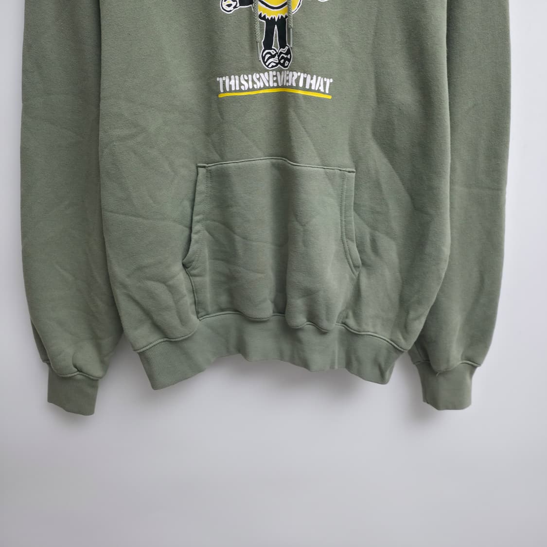 [L] 디스이즈네버댓 카키 후드티 상품이미지3