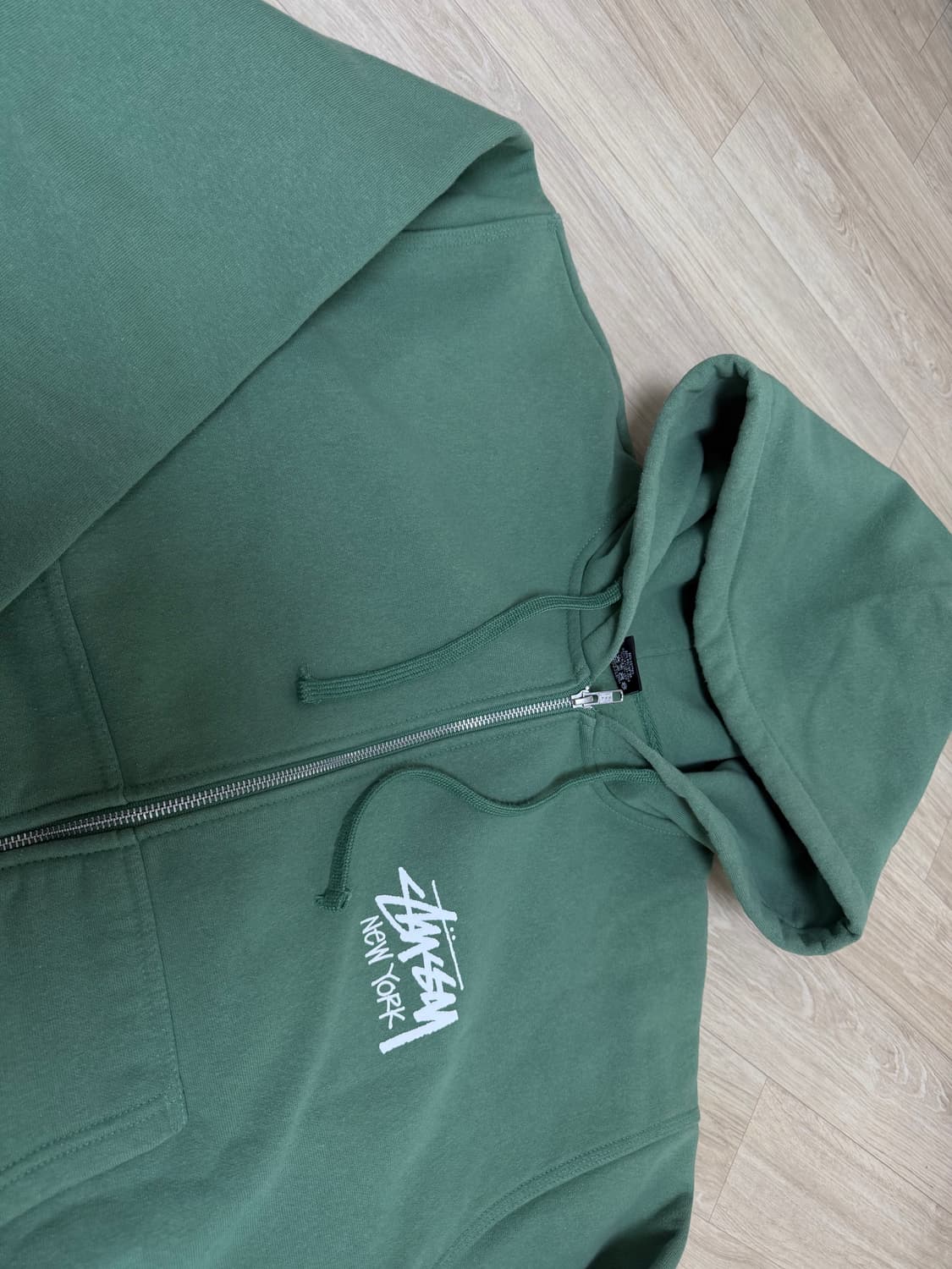 스투시 뉴욕 후드집업 그린 상품이미지1