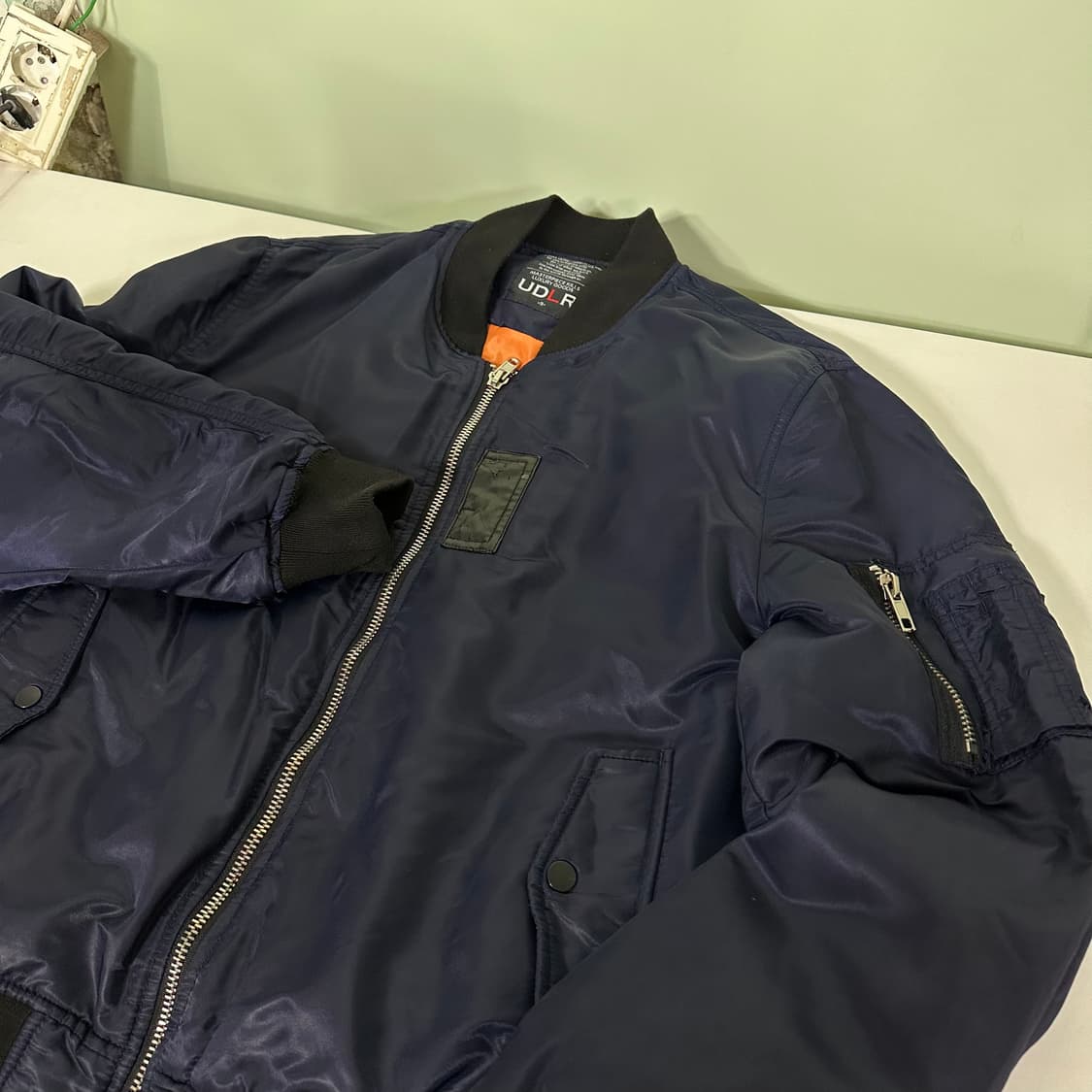 L 빈티지 루즈핏 네이비 MA1 항공자켓 상품이미지1