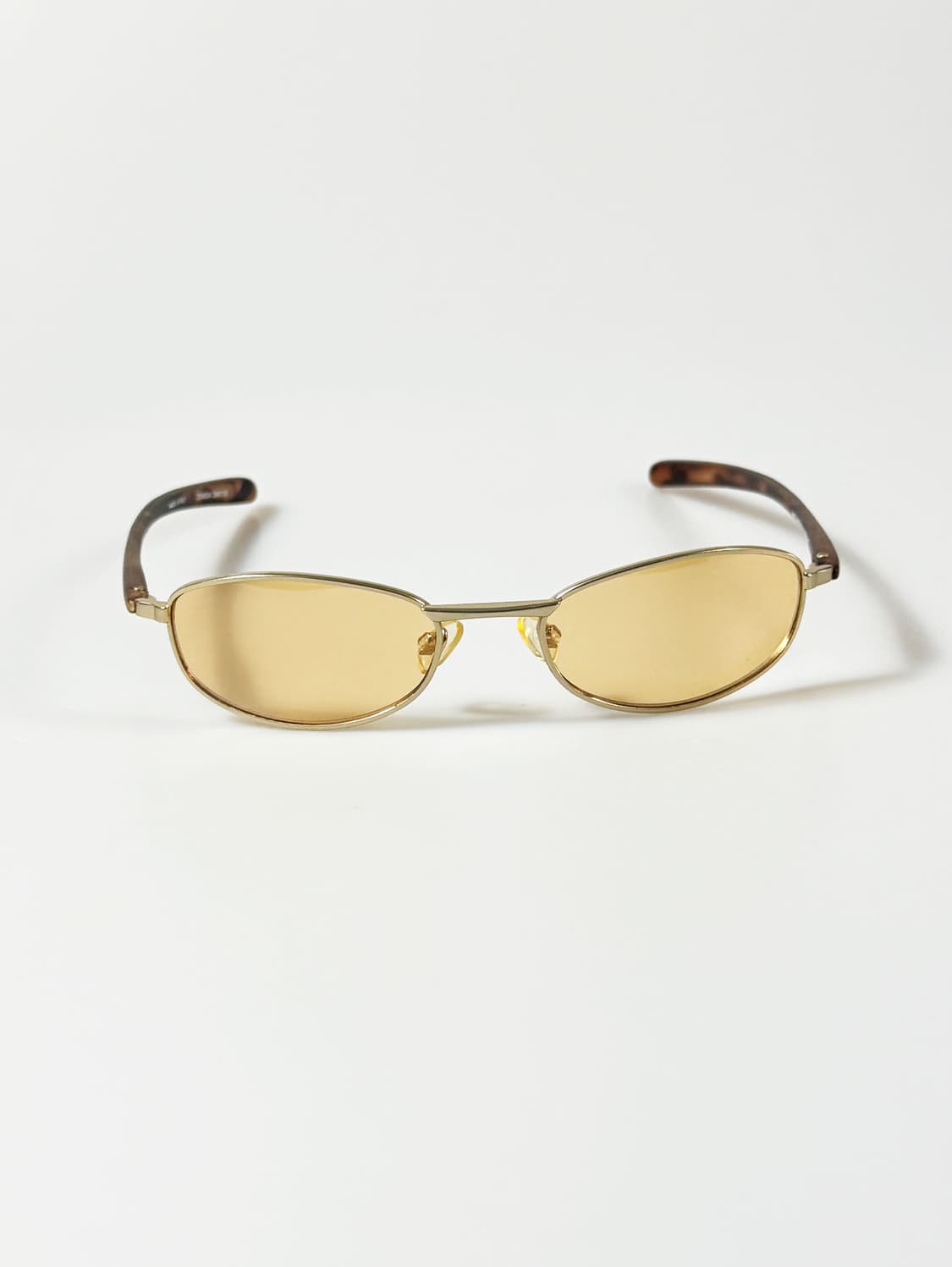 90s DOMON 골드 슬림 오벌 프레임 빈티지 틴트 선글라스 상품이미지2
