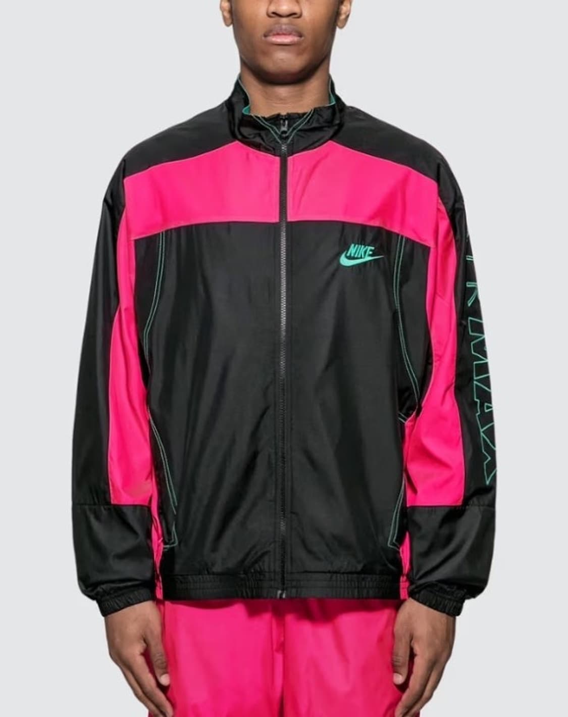 나이키 X 아트모스 NRG 패치워크 트랙자켓 바람막이 블랙 핑크 XL 상품이미지3