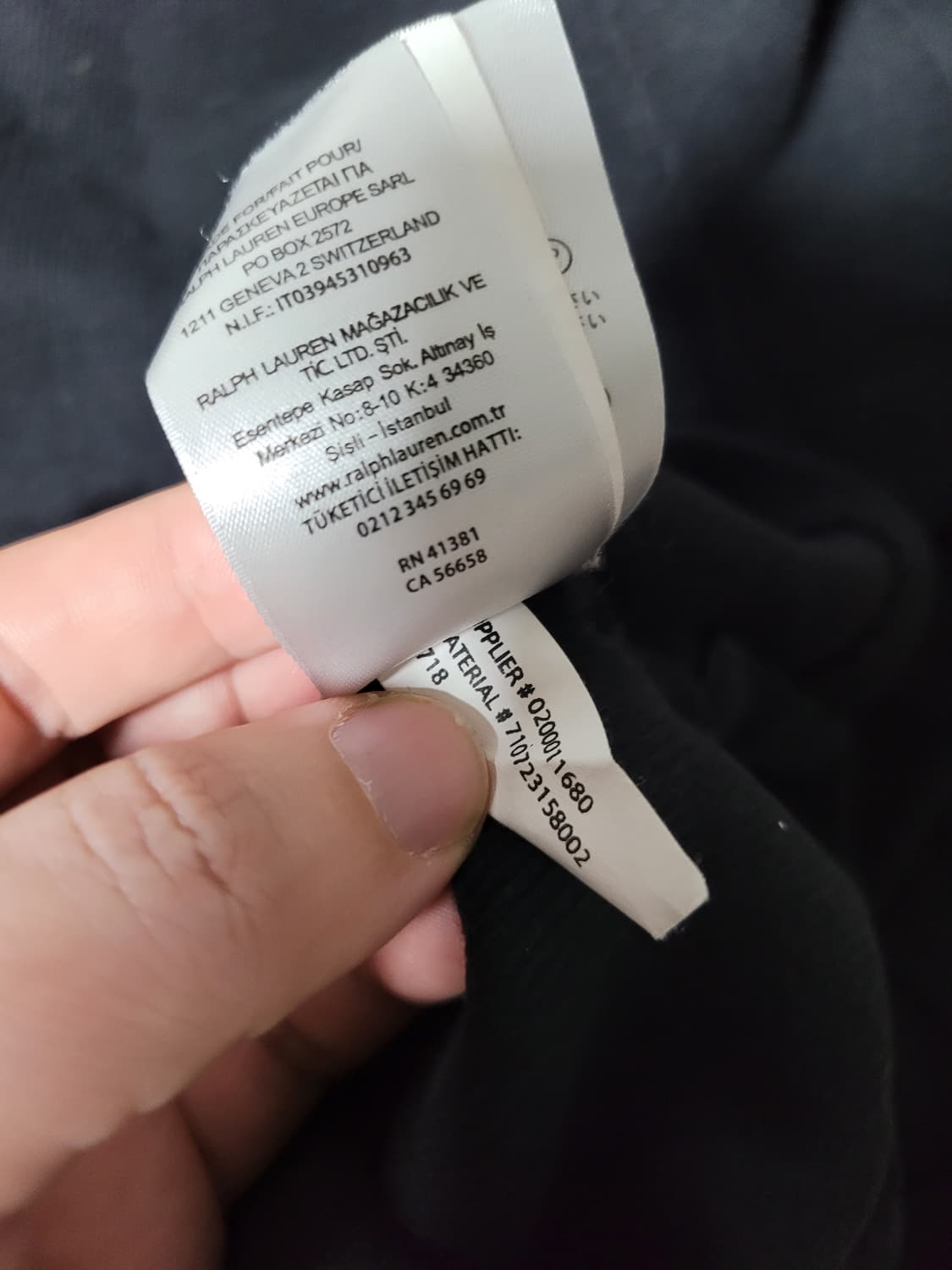 가슴60) 폴로 니트반집업 블랙 상품이미지8