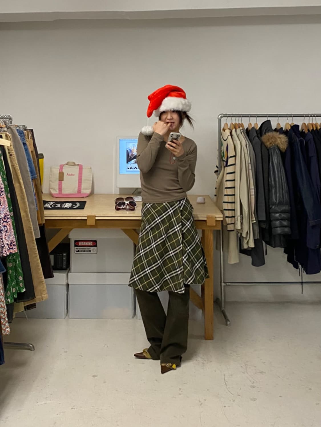 BURBERRY belted wrap skirt 버버리 벨티드 랩스커트 상품이미지2