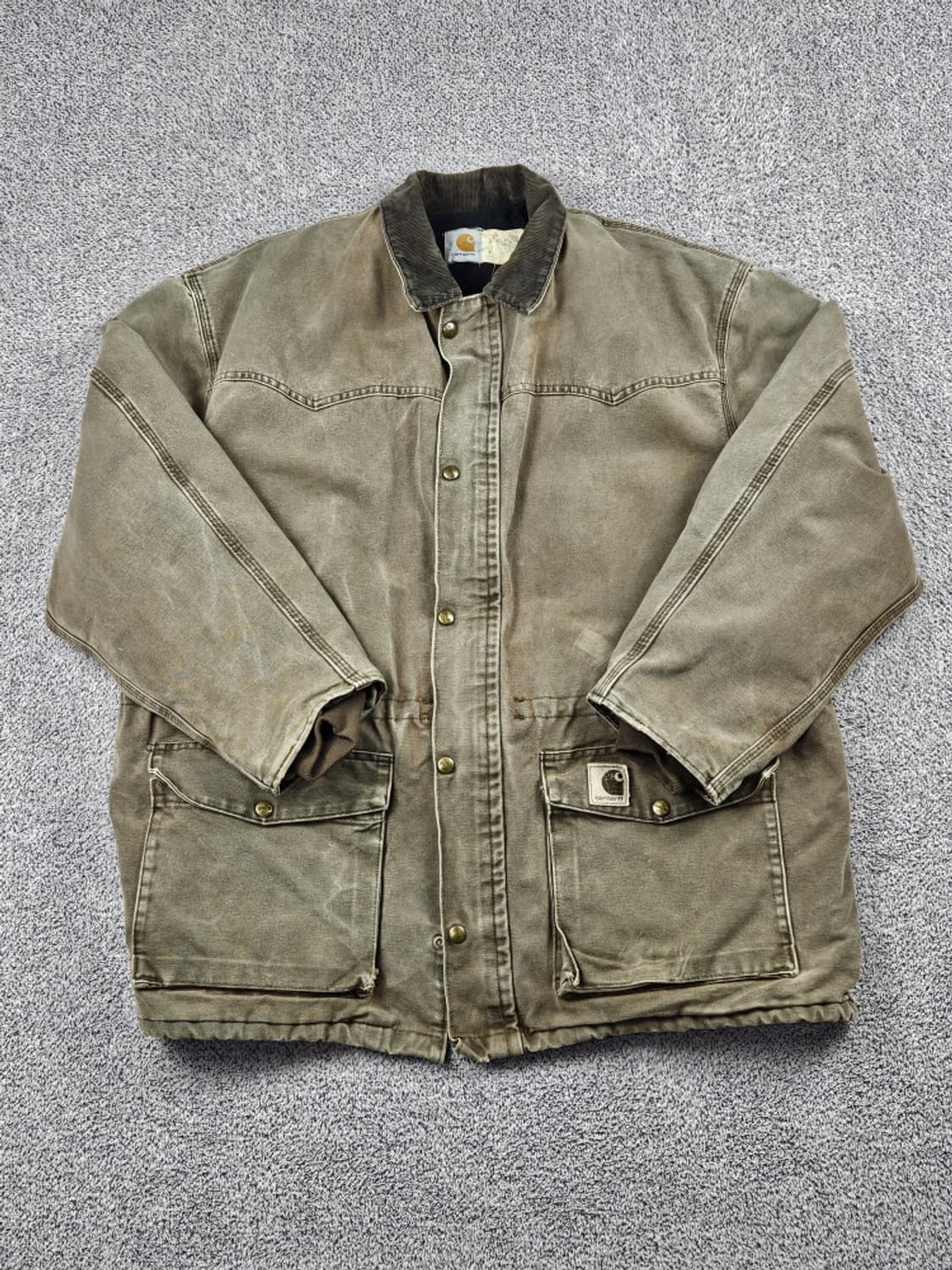 90's USA 칼하트 덕 워크 아크틱 초어 자켓 (XL) / 10072 상품이미지2