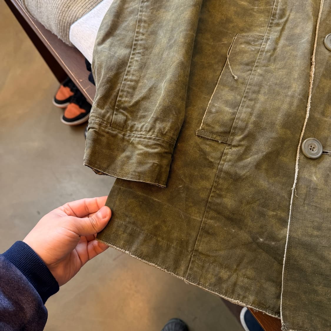 울리치 러프커팅 라이트 피코트  자켓 상품이미지2