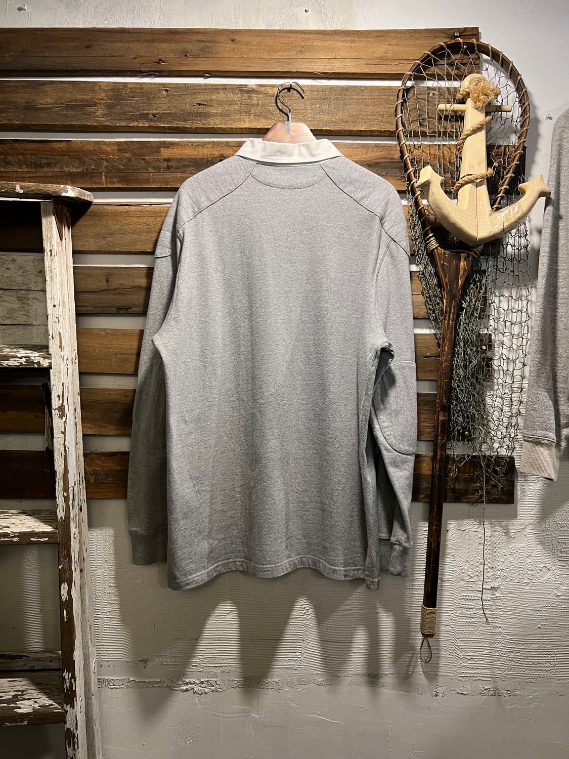 [2XL]폴로 랄프로렌 엘보패치 그레이 럭비 티셔츠 상품이미지9