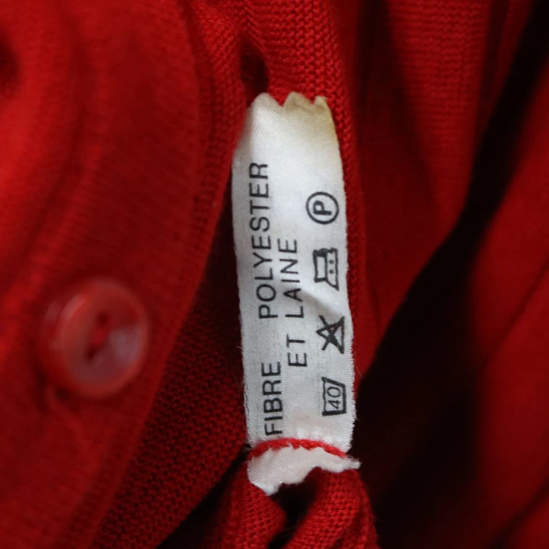 70-80'S 라코스테 브이넥 울 혼방 가디건 63334 상품이미지10