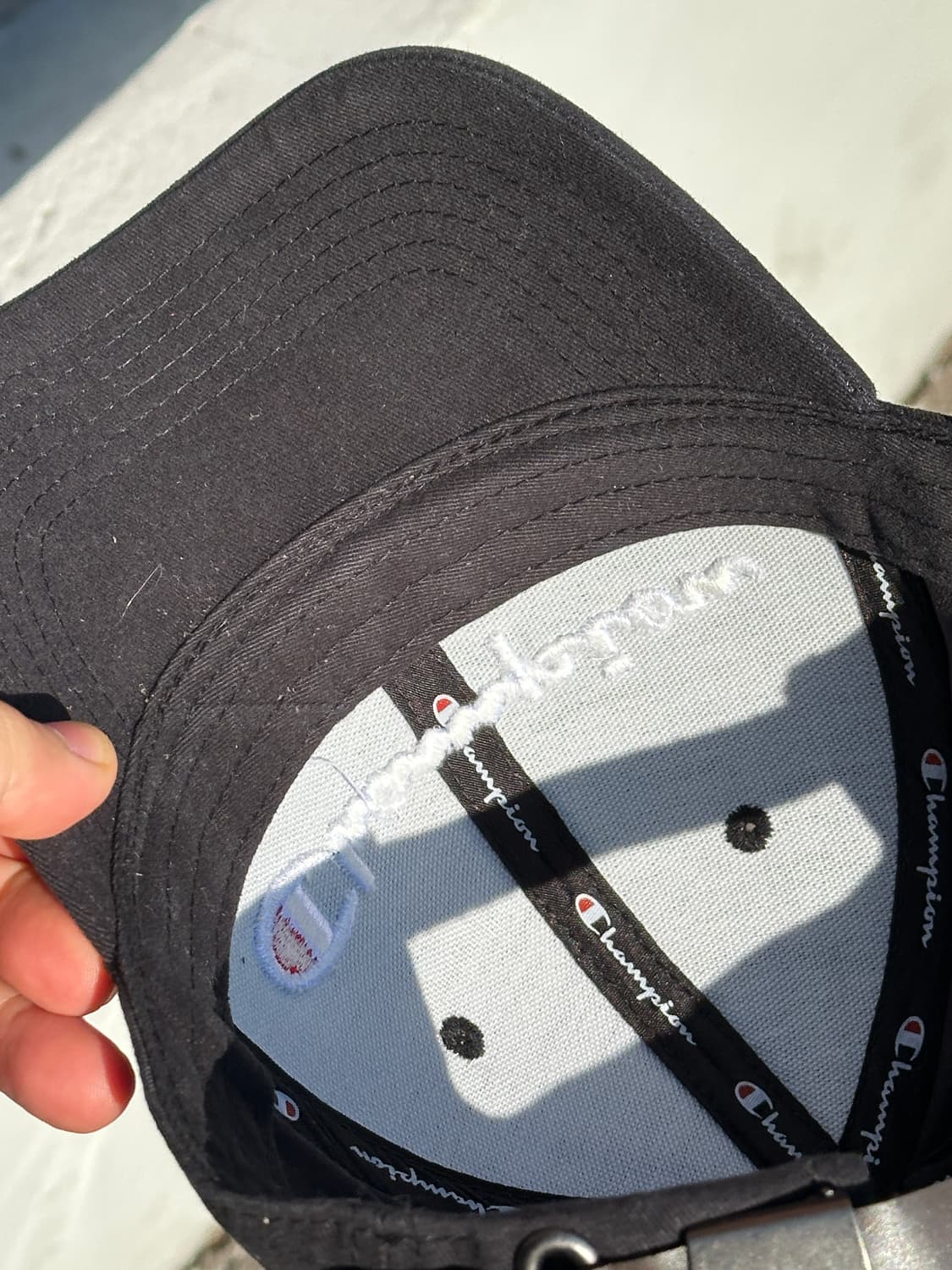 (새상품) [M-L] 챔피온 블랙 볼캡 모자 상품이미지6