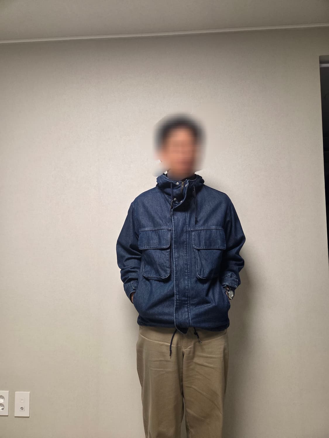 GU 데님 후드 자켓 M 상품이미지2
