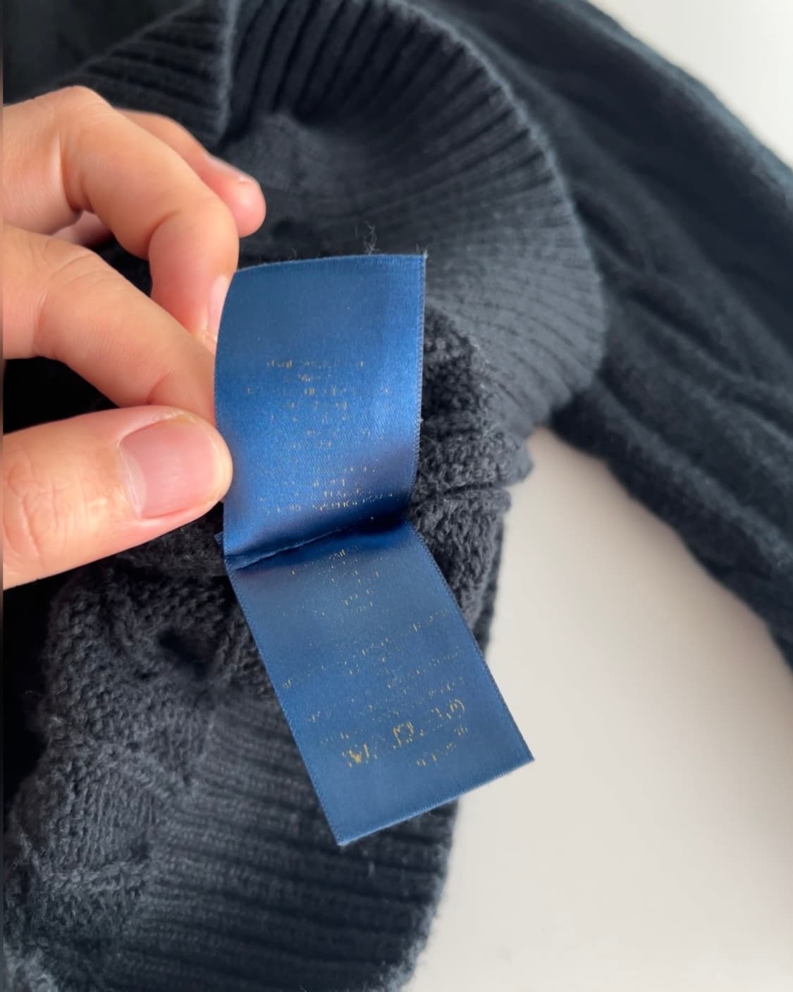 폴로 랄프로렌 블랙 케이블 니트 스웨터 m 상품이미지6