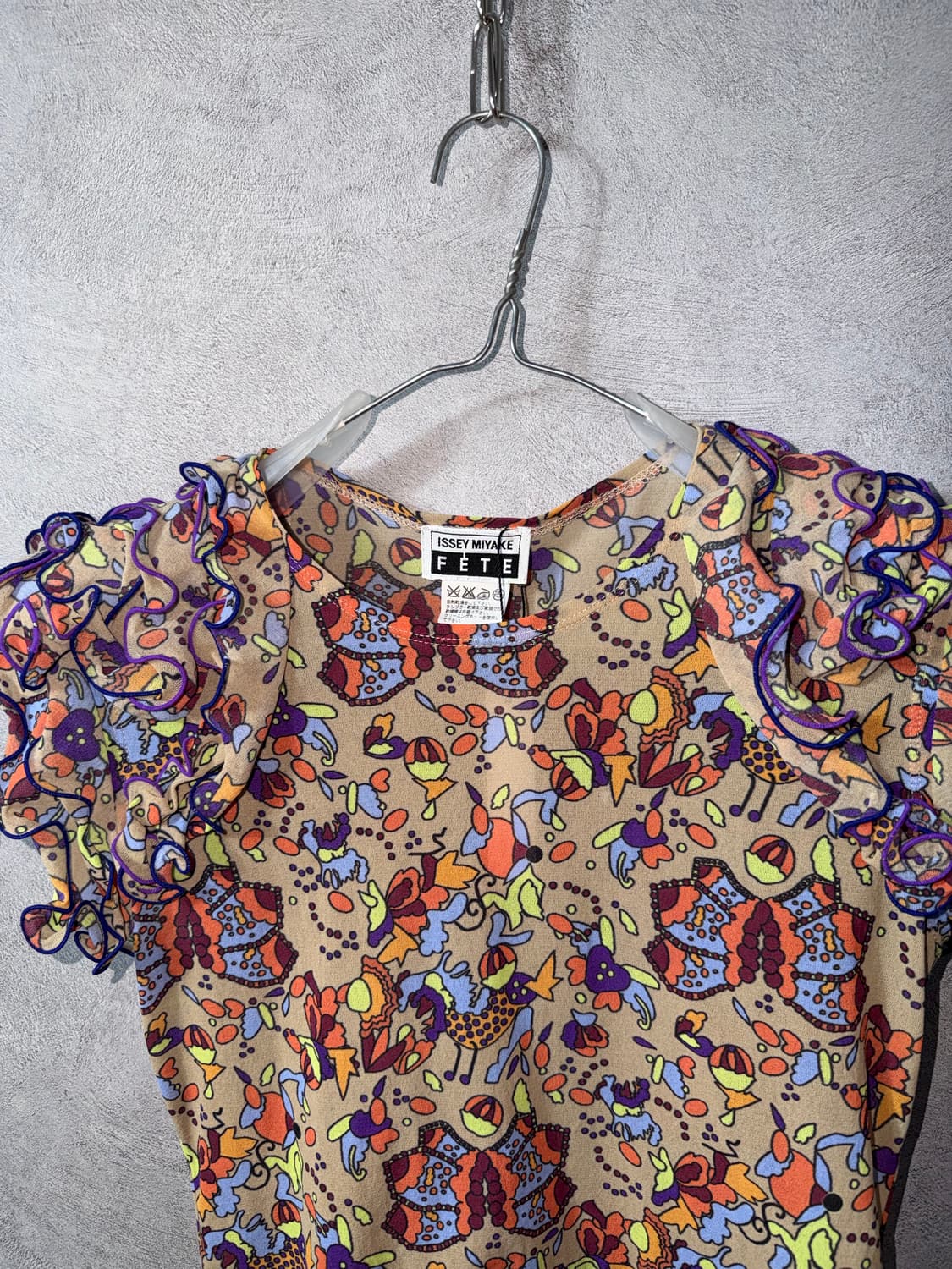 Issey Miyake FETE Frill Pattern Top 상품이미지5