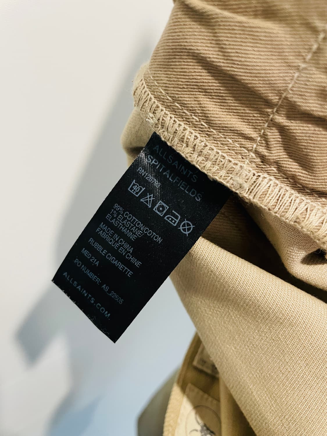 ALLSAINTS SPITALFIELDS SLIM FIT PANT 상품이미지5