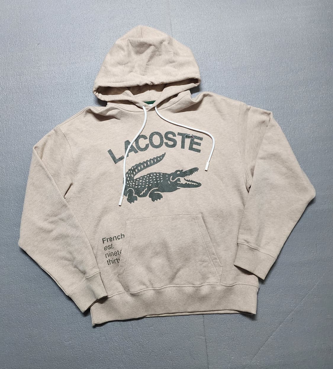 라코스테 루즈핏 크로커다일 후드티셔츠 상품이미지1