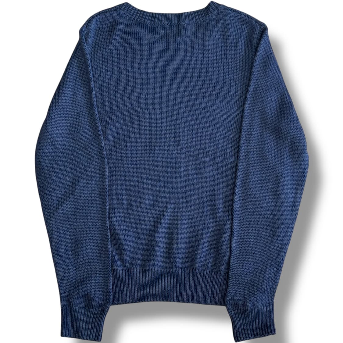 Lee 빅로고 네이비 라운드넥 니트 상품이미지2