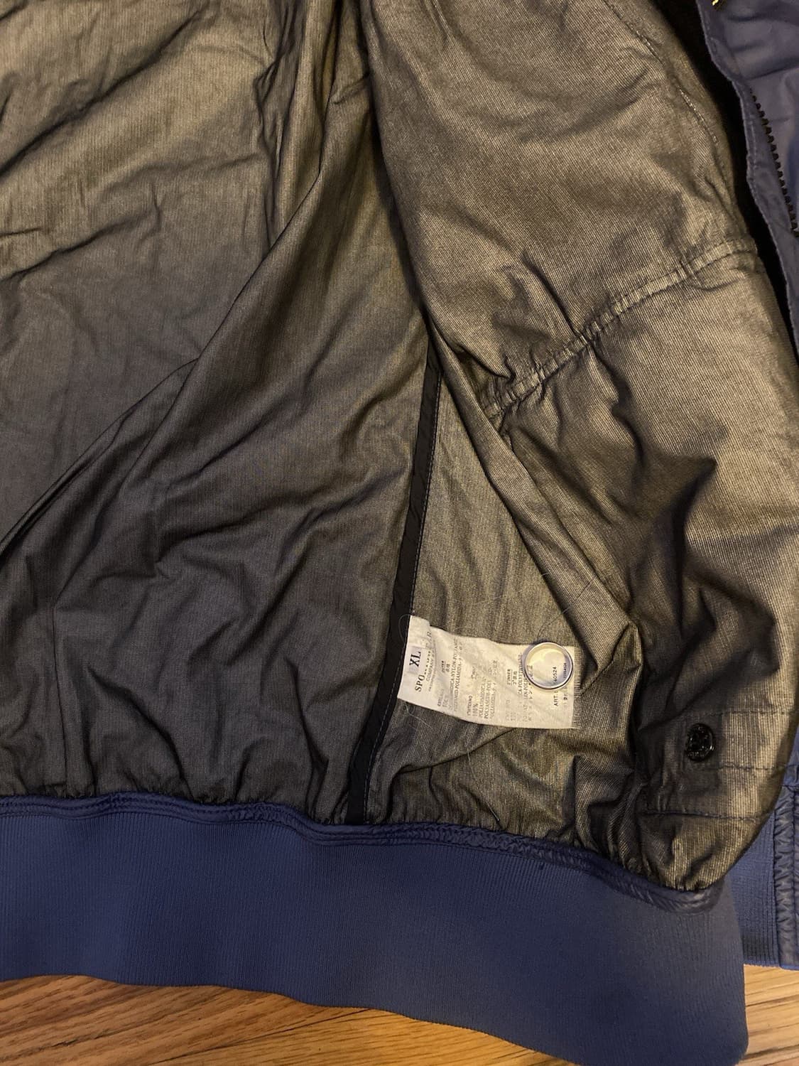 스톤아일랜드 나일론 봄버 자켓 네이비 상품이미지6