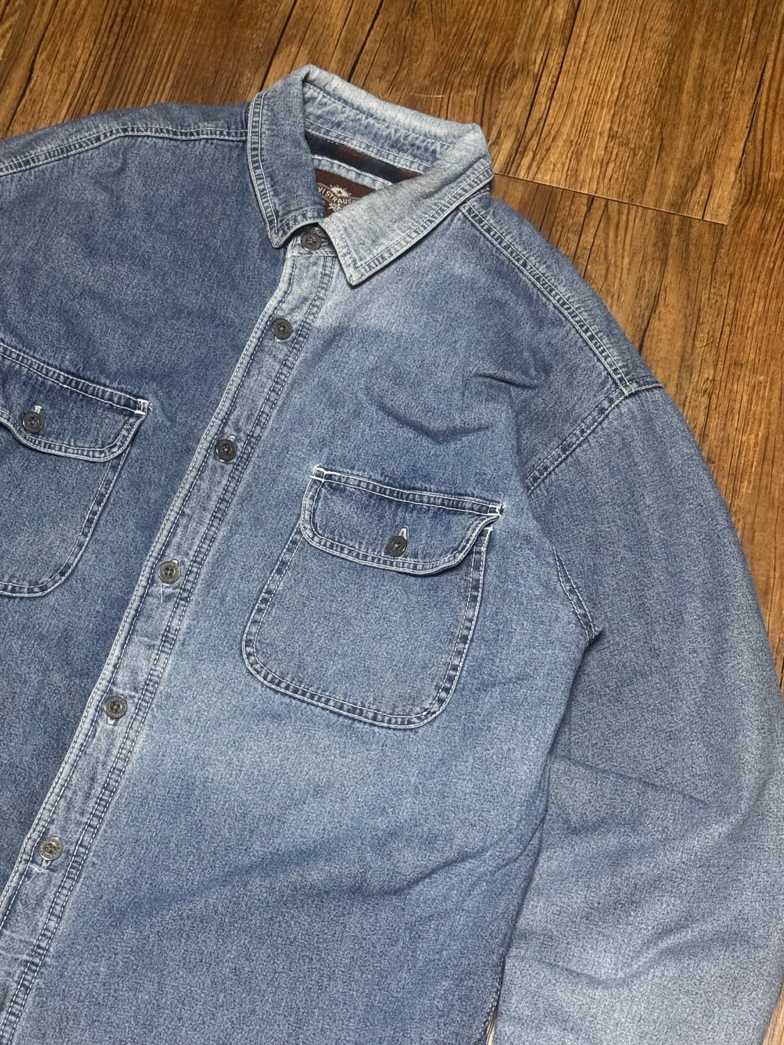 리바이스 00s 안감 플리스 데님 셔츠 자켓 상품이미지1