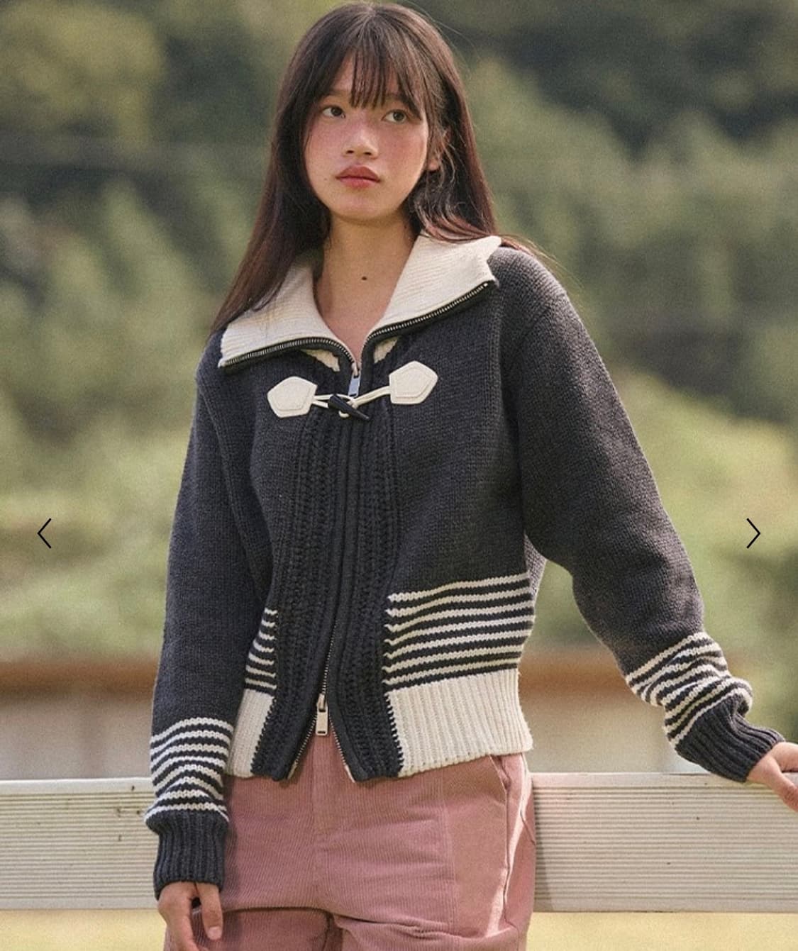 바이탈싸인 토글 니트 가디건 집업 S 상품이미지1