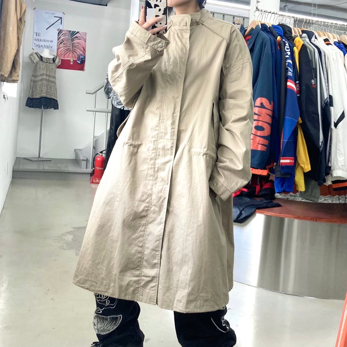 피코크 M-1951 베이지 코튼 립스탑 파카 상품이미지1