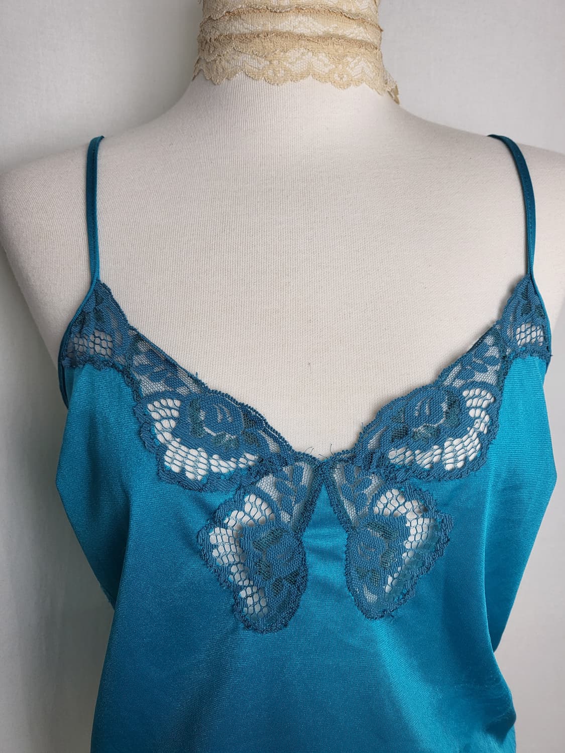 빈티지 더스티 블루 숏 슬립 상품이미지6