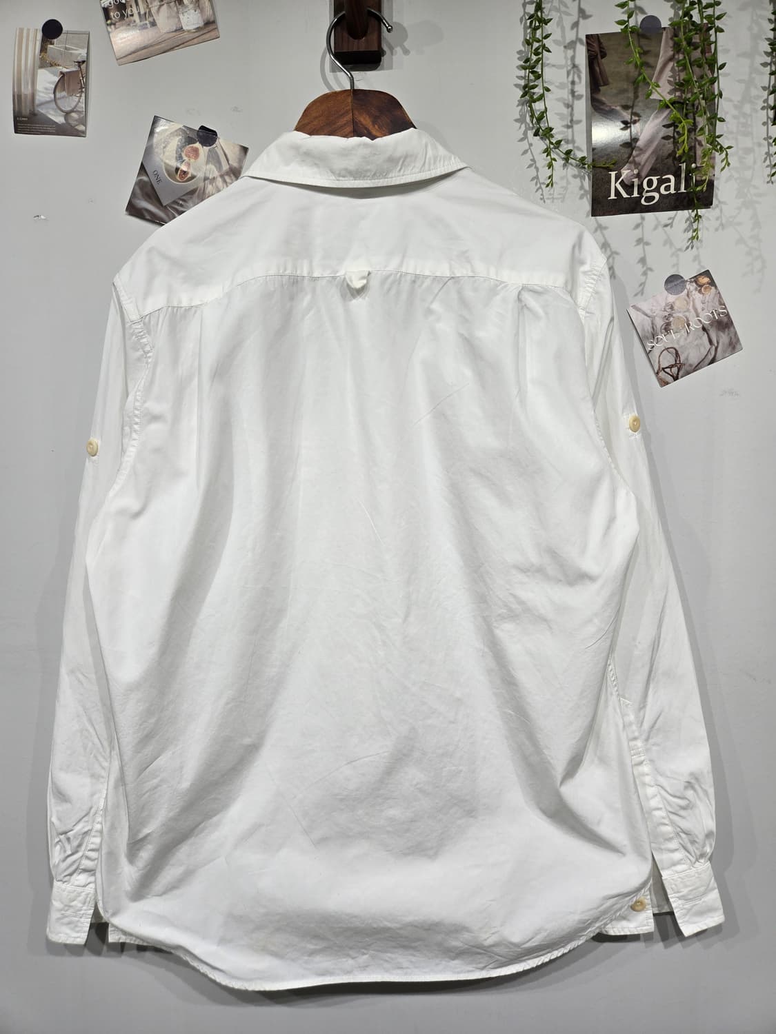 마가렛 호웰 화이트 롤업 긴팔 셔츠 상품이미지4