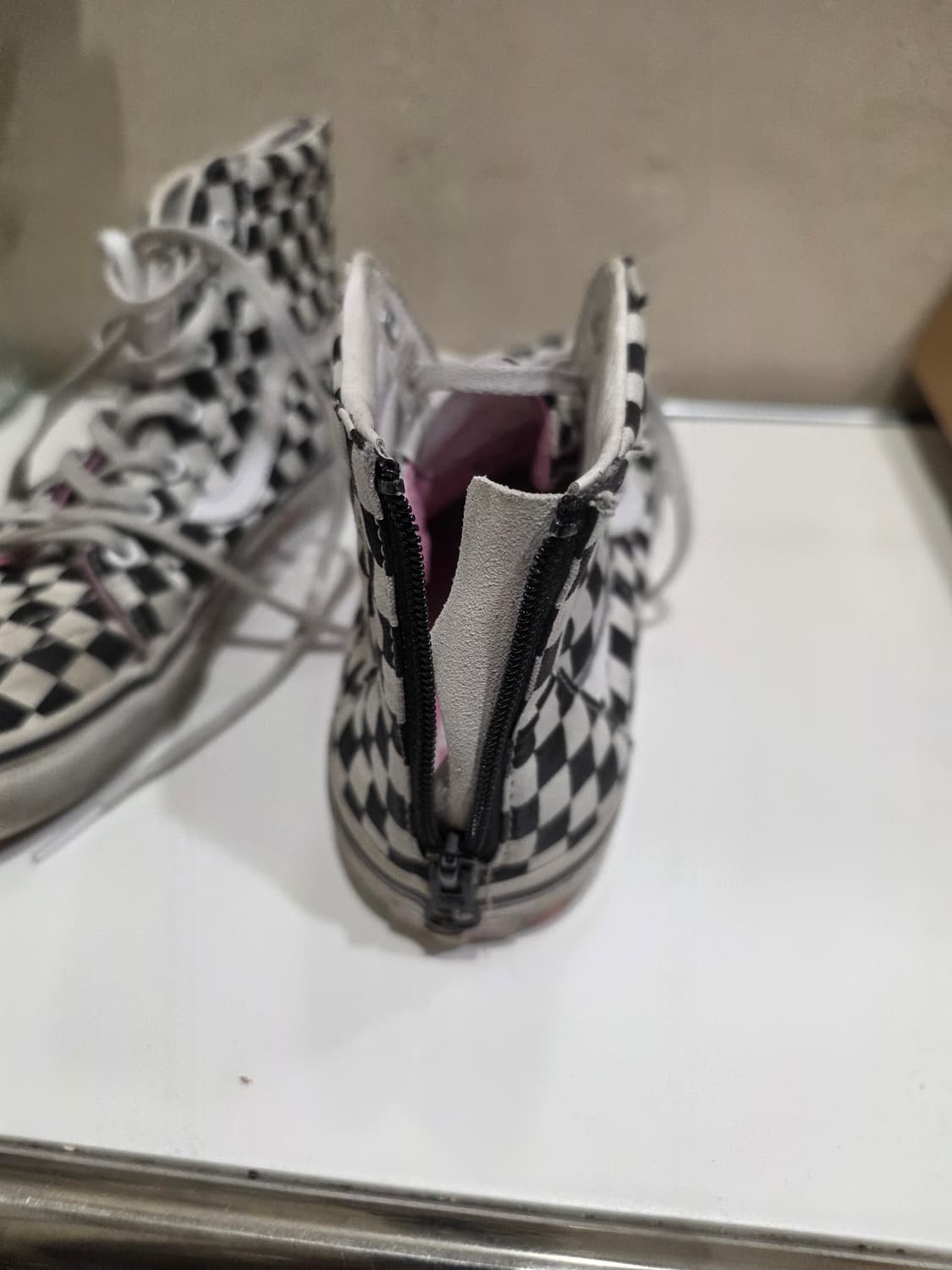 반스 스케이트 하이 블랙/화이트 235mm 상품이미지2