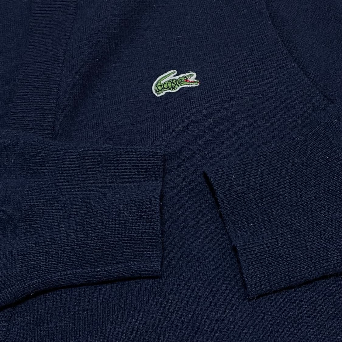 [4] JP빈티지 라코스테 캐시미어 네이비 가디건 상품이미지3