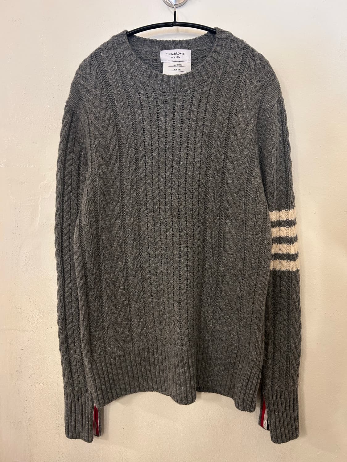 (정품) 톰브라운 케이블 니트 그레이 Size 2 상품이미지1