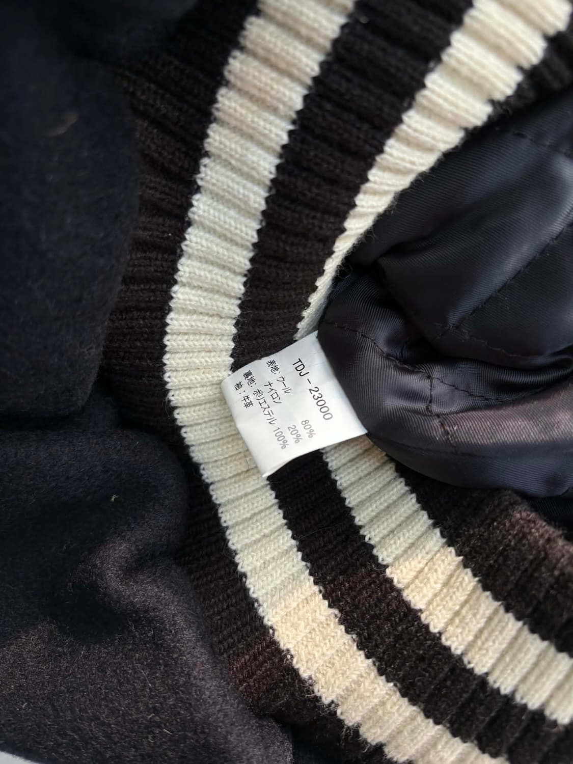 [44] 테드컴퍼니 테드맨 가죽 바시티 자켓 상품이미지5