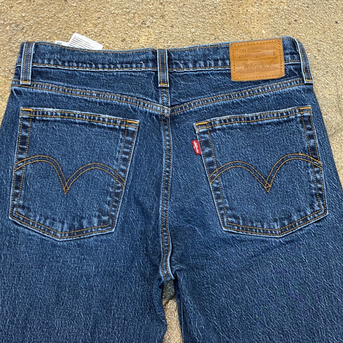 USA 빈티지 리바이스 빅E 웻지스트레이트 여성 청바지 상품이미지8