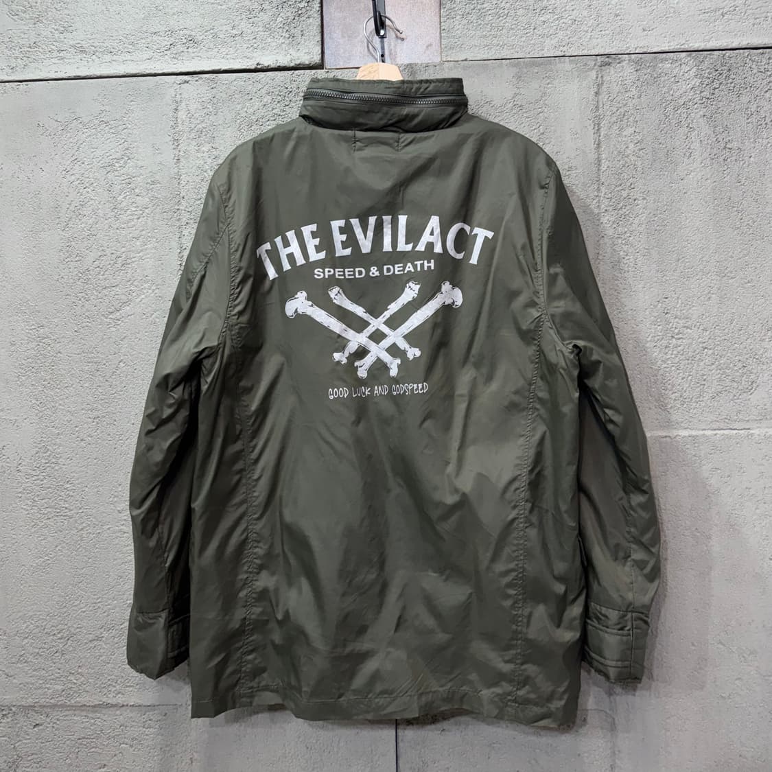 에빌액트 EVILACT 제팬 스컬 본 쉐르파 코치 자켓 (L)  상품이미지4