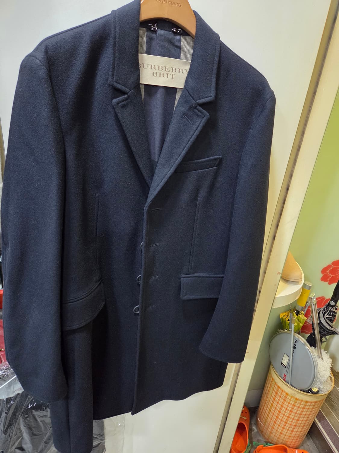 버버리 네이비 코트 상품이미지1