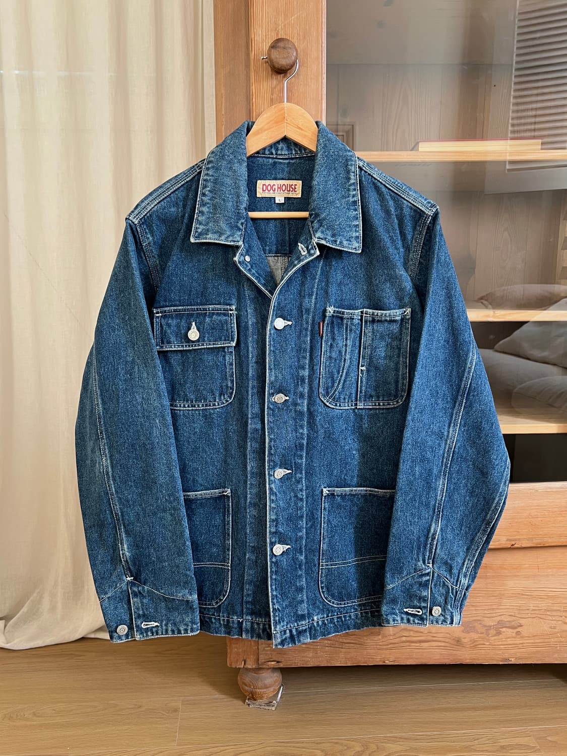 90s DOG HOUSE 데님 워크 자켓 상품이미지1