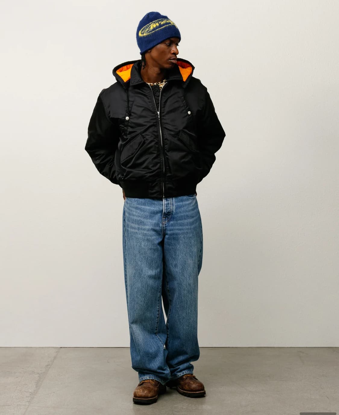 STUSSY FLIGHT BOMBER패딩(M) 상품이미지5