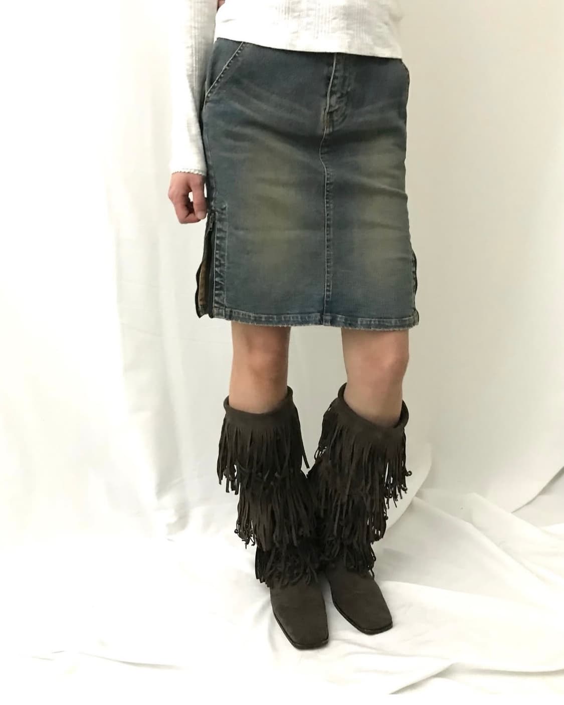 vintage denim sk 상품이미지7