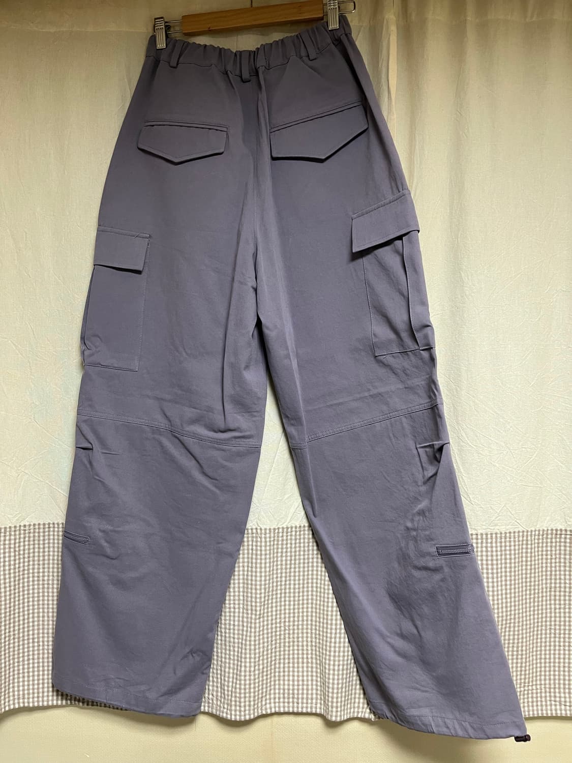 센씨 지퍼 포인트 카고 와이드 팬츠  상품이미지4