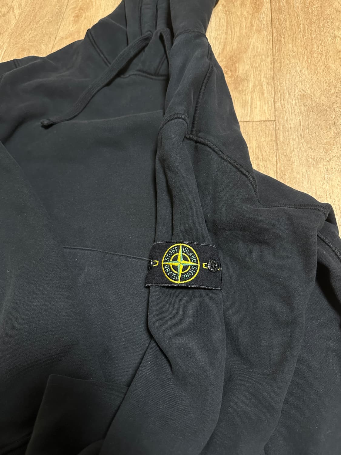 스톤아일랜드 스웨트셔츠 후드 블랙 XL 상품이미지4